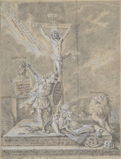 Alegoría de las Virtudes Cristianas de Johann Elias Ridinger