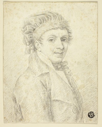 Busto de hombre con sombrero de Johann Elias Ridinger