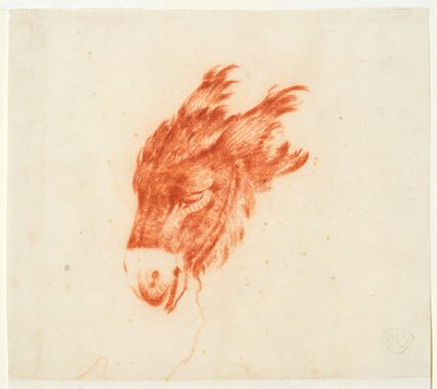 Cabeza de burro de Johann Elias Ridinger