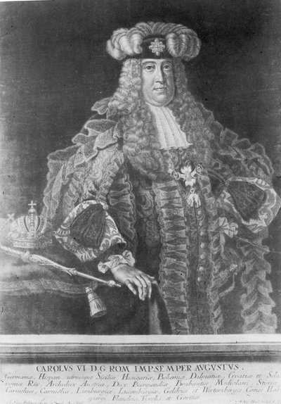 Carlos VI (1685-1740), Emperador del Sacro Imperio Romano de Johann Elias Ridinger or Riedinger