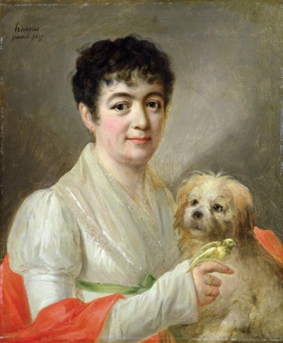 Retrato de una mujer desconocida, 1809 de Johann Ernst Heinsius