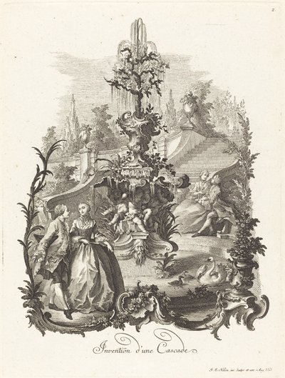 Diseño para una Cascada de Johann Esaias Nilson