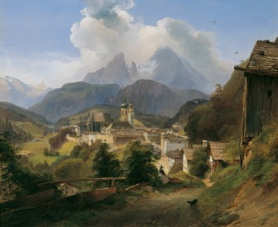Berchtesgaden con el Watzmann de Johann Fischbach