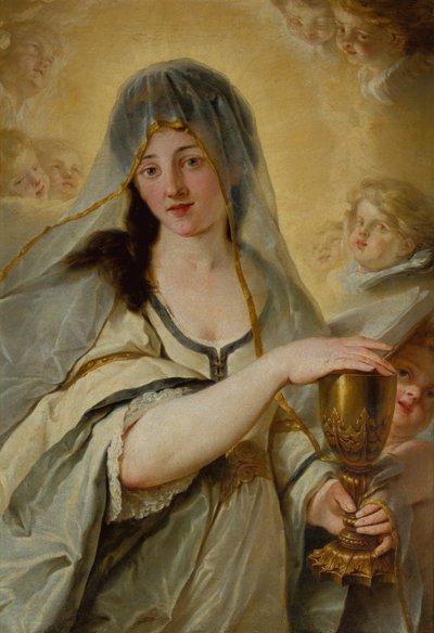 Una alegoría de la fe (óleo sobre lienzo) de Johann Friedrich August Tischbein