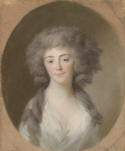 Louisa Isabella Alexandrina Augusta von Kirchberg (1772-1827). Esposa de Federico Guillermo, príncipe de Nassau-Weilburg, y cuñada de Augusta María Carolina de Nassau-Weilburg de Johann Friedrich August Tischbein