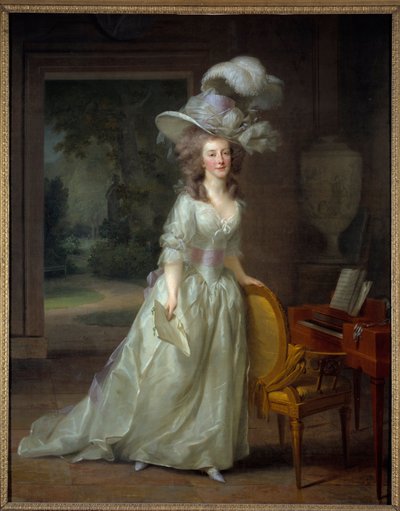 Retrato de cuerpo entero de Federica Luisa Guillermina, princesa de Orange Nassau (1770-1819) de Johann Friedrich August Tischbein