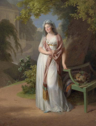 Retrato de la Margravina Luise von Anhalt-Dessau (1750-1811) de Johann Friedrich August Tischbein