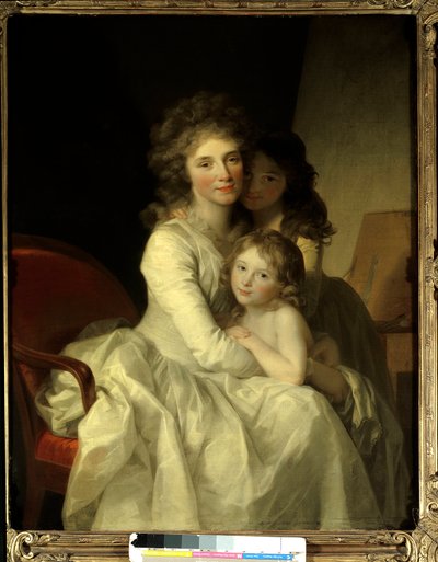 Sophie Muller y sus dos hijas de Johann Friedrich August Tischbein