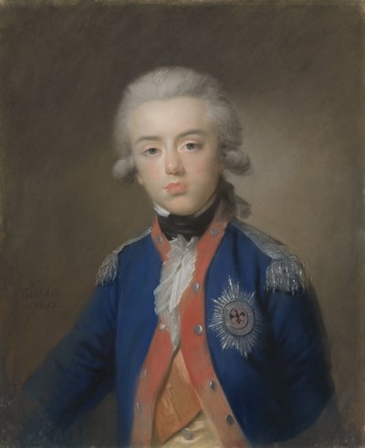 Guillermo Jorge Federico (Frederick; 1774-99), príncipe de Orange-Nassau. Hijo del Príncipe Guillermo V de Johann Friedrich August Tischbein