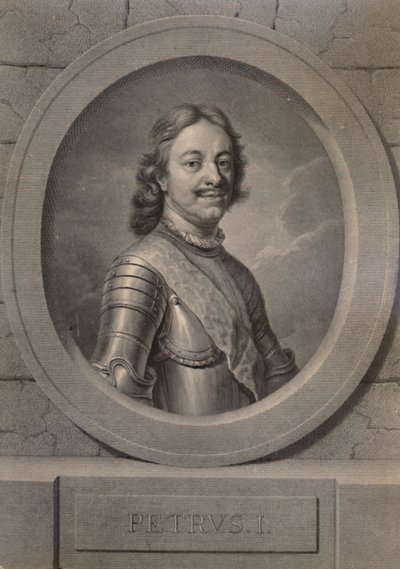 Pedro el Grande, Zar de Rusia, siglo XVIII, 1894 de Johann Friedrich Bause