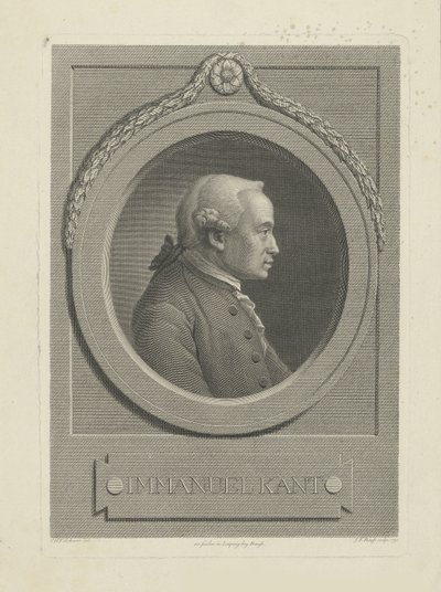 Retrato de Immanuel Kant 1724-1804, 1791 de Johann Friedrich Bause