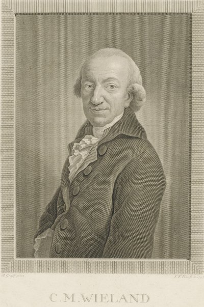Retrato del poeta y escritor Christoph Martin Wieland 1733-1813, 1797 de Johann Friedrich Bause