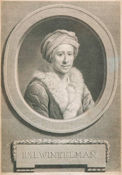 Retrato del historiador del arte y arqueólogo Johann Joachim Winckelmann de Johann Friedrich Bause