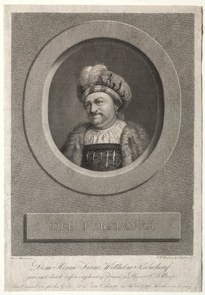 El Persa - Retrato de Franz Wilhelm Kreuchauf de Johann Friedrich Bause