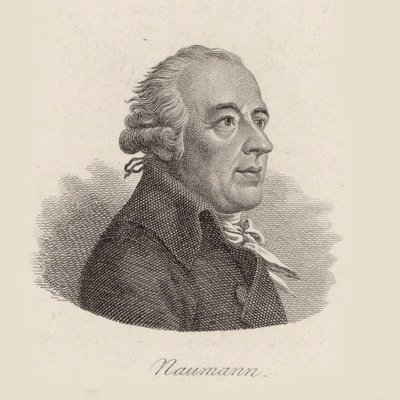 Retrato del compositor Johann Gottlieb Naumann de Johann Friedrich Bolt
