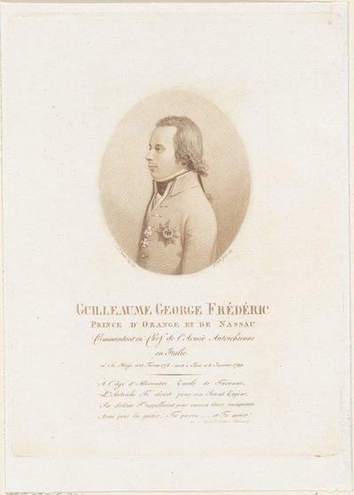 Retrato de Frederik, Príncipe de Orange-Nassau de Johann Friedrich Bolt