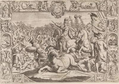 Alegoría sobre Urbano VIII, Papa (Maffeo Barberini 1623-1644) de Johann Friedrich Greuter