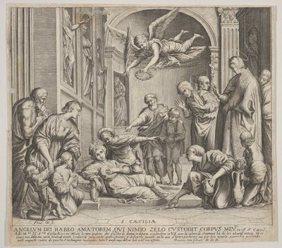 La muerte de Santa Cecilia, ca. 1640-60 de Johann Friedrich Greuter