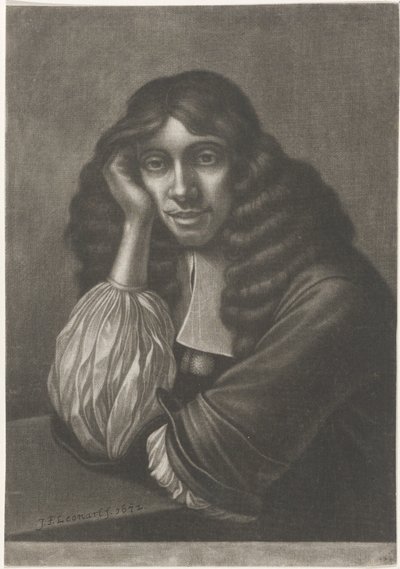 Retrato Bosque Riendo Marrón de Johann Friedrich Leonard