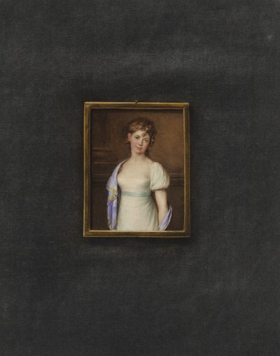 Retrato de una joven desconocida de Johann Friedrich Leybold