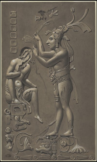 Colección de obras de arte originales de Waldeck sobre Mesoamérica, Caja 4 de 22 de Johann Friedrich Maximilian von Waldeck