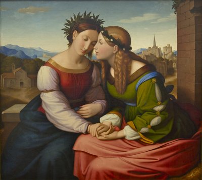 Italia y Germania Sulamith y María, 1828 de Johann Friedrich Overbeck