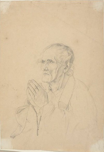 Viejo Rezando de Johann Friedrich Overbeck