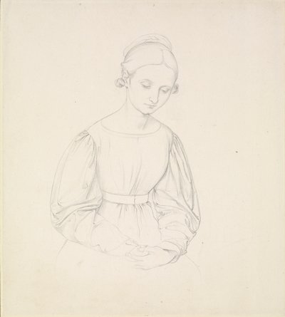 Retrato de la Esposa del Artista, Nina, c. 1830 de Johann Friedrich Overbeck