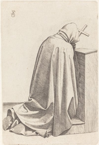 Monje rezando de Johann Friedrich Overbeck