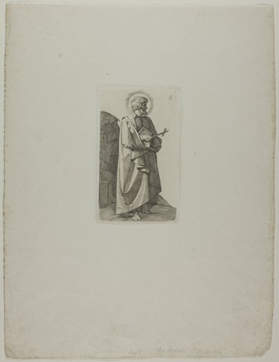 San Felipe Neri con cruz y libro de Johann Friedrich Overbeck
