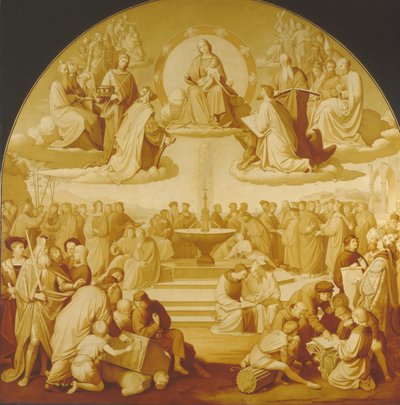 El Triunfo de la Religión en las Artes de Johann Friedrich Overbeck