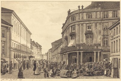 Vista de Muhlendamm de Johann Friedrich Stock