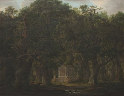 Monumento en un bosque de robles de Johann Friedrich Weitsch