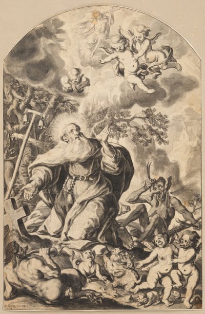 Tentación de San Antonio de Johann Georg Glückher
