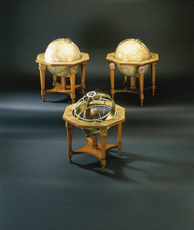 Un raro triplete de globos del siglo XVIII, Núremberg de Johann Georg Klinger