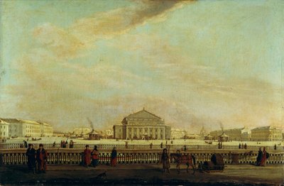 El Teatro Imperial Bolshoi Kamenny de San Petersburgo de Johann Georg Mayr