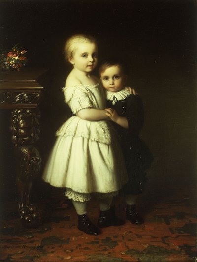Amor fraternal, 1858 de Johann Georg Meyer