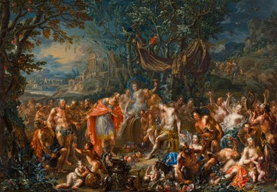 Baco y el rey Midas de Johann Georg Platzer