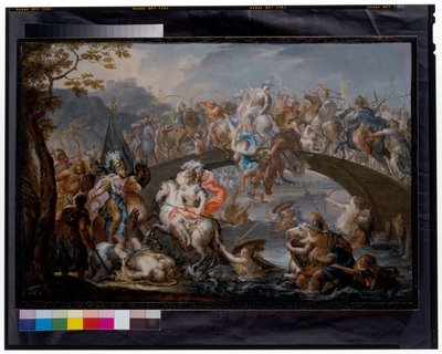 La batalla de las Amazonas de Johann Georg Platzer