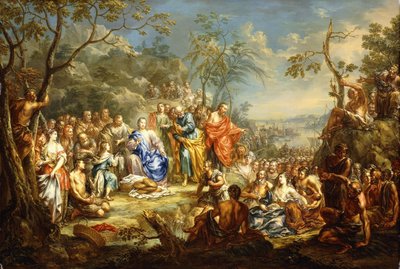La alimentación de los cinco mil de Johann Georg Platzer
