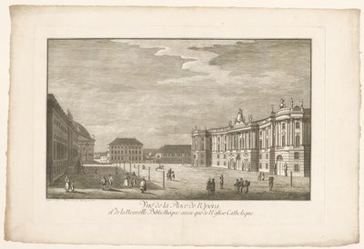Vista de Bebelplatz en Berlín con la Alte Bibliothek y el Palacio Viejo y Sint-Hedwigskathedraal Vista de la Place de l