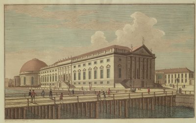 Vista de la Ópera de Berlín, 1773 de Johann Georg Rosenberg