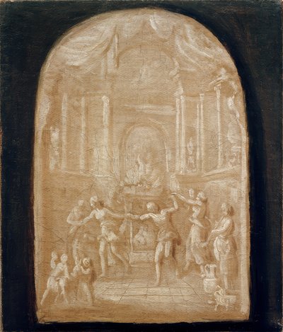 Danza alrededor del altar de sacrificios de Johann Georg Schütz
