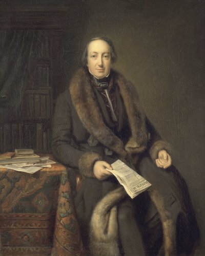 Pieter Arnold Diederichs (1804-74). Librero en Ámsterdam y fundador del Algemeen Handelsblad en 1828 de Johann Georg Schwartze (attributed to)