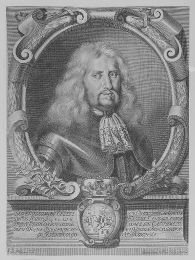 Ludwig VI, Landgrave de Hesse-Darmstadt, grabado por Bartholomaus Kilian II, 1678 de Johann Georg Wagner