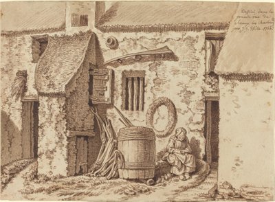 Una casa rústica en la Gran Rue en Sceaux-Les-Chartreux de Johann Georg Wille