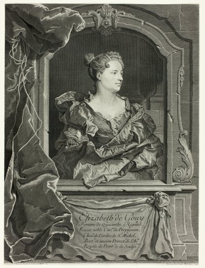 Retrato de Elizabeth de Gouy de Johann Georg Wille