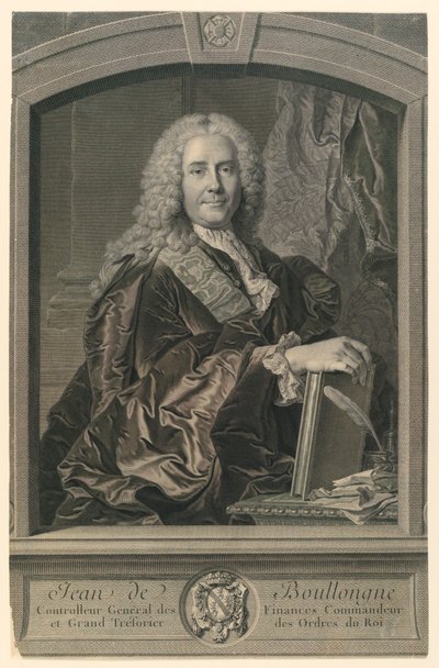 Retrato de Jean de Boullongne de Johann Georg Wille
