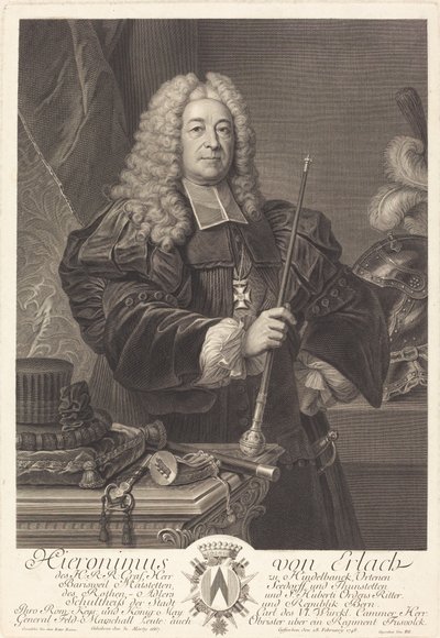 Johann von Erlach de Johann Georg Wille after Carlo Francesco Rusca, Cavalier