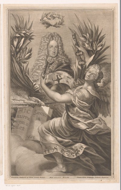 Retrato de un monarca, posiblemente Carlos VI, emperador del Sacro Imperio Romano Germánico de Johann Georg Wolffgang